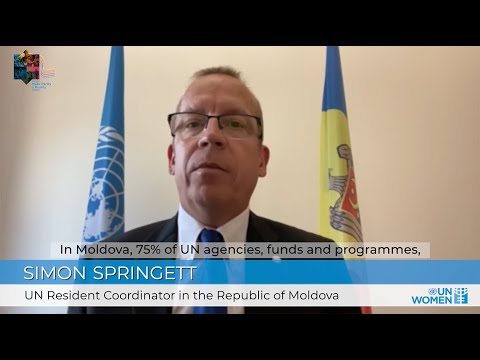 Leaders support making parity a reality at the UN. Message of the UN Resident Coordinator in Moldova, Simon Springett.